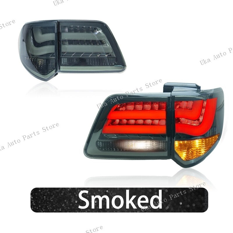 Left Right LED Tail Light Rear Brake Lamp Smoked for Toyota Fortuner 2012-2015