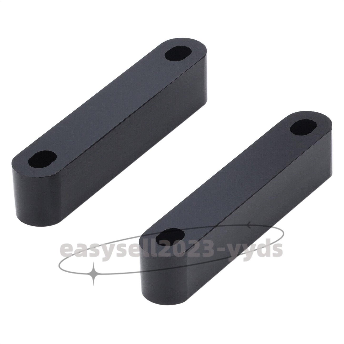 Black Front 21 Fender Riser Relocator Brackets Kit for Harley Road Street Glide