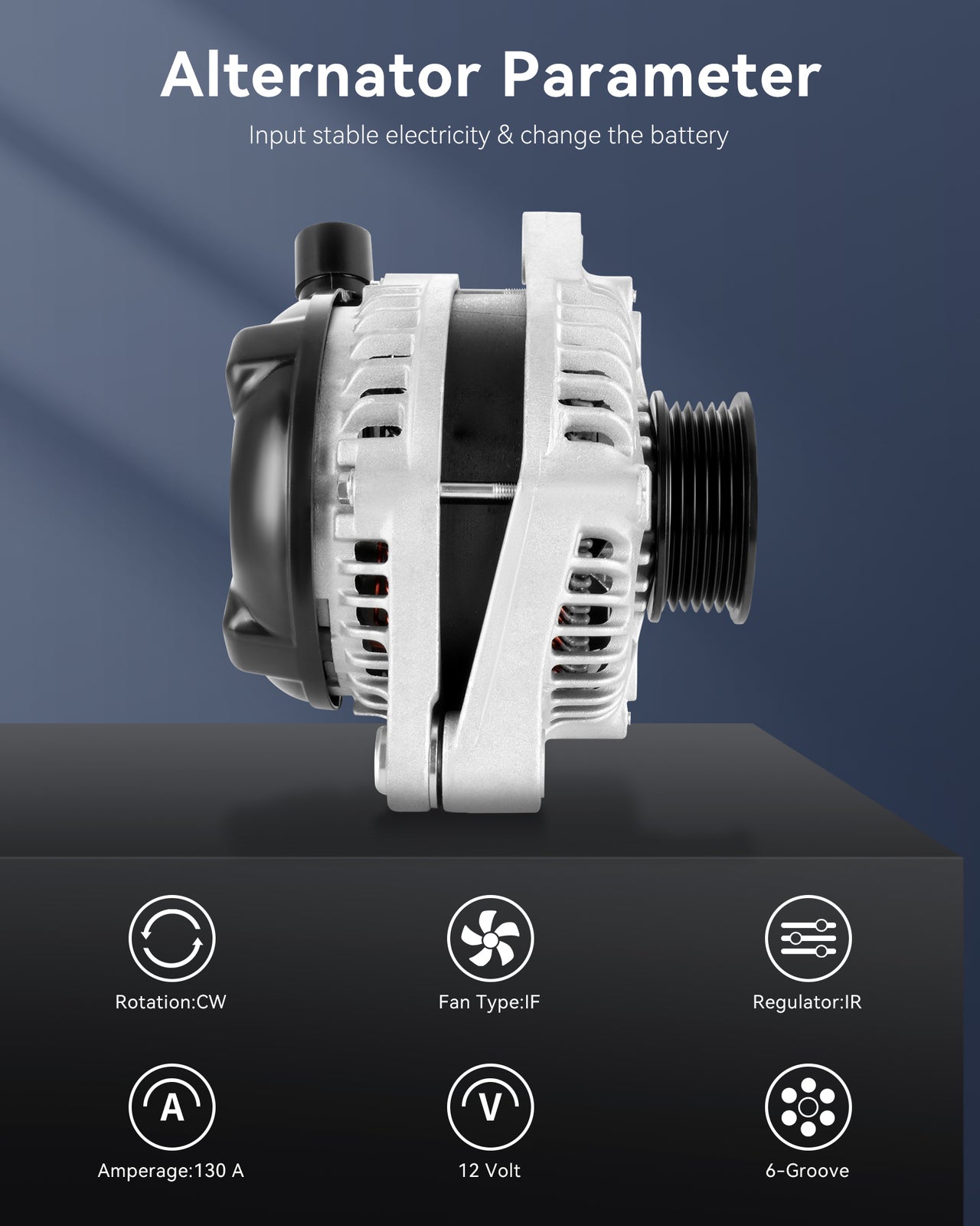 104210-5920 New Alternator Fit for 2009-2011 for Honda Ridgeline DX Crew Cab Pickup