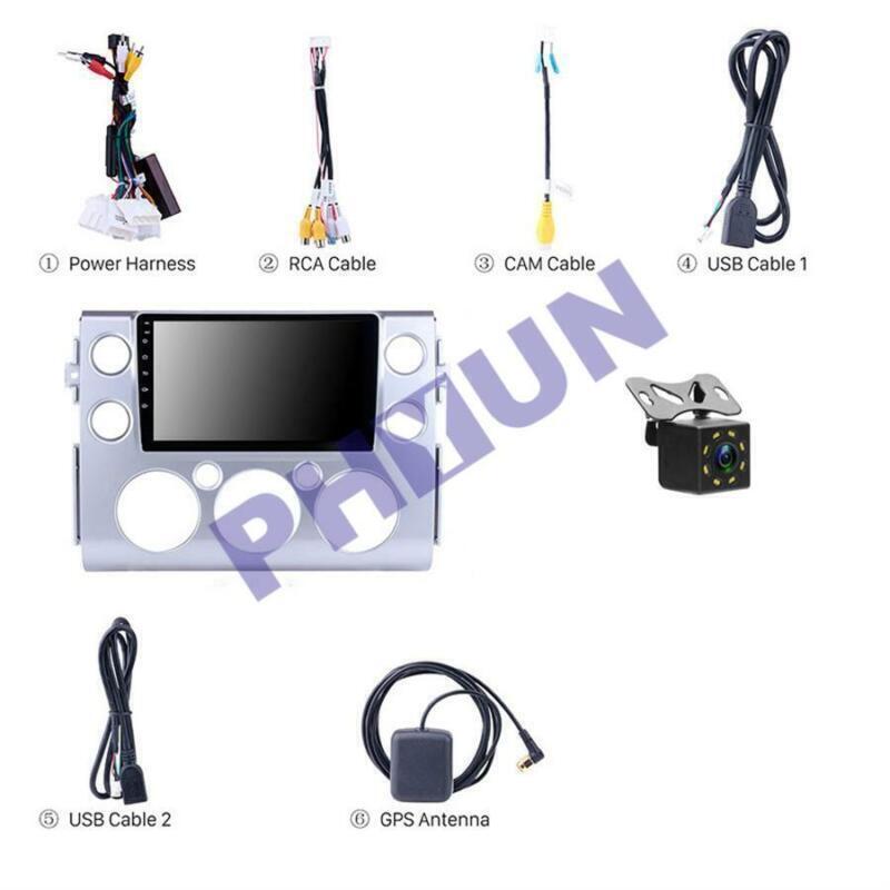 8 Android 10 Car Radio GPS With Rear View Camera for Toyota FJ Cruiser 2007-18
