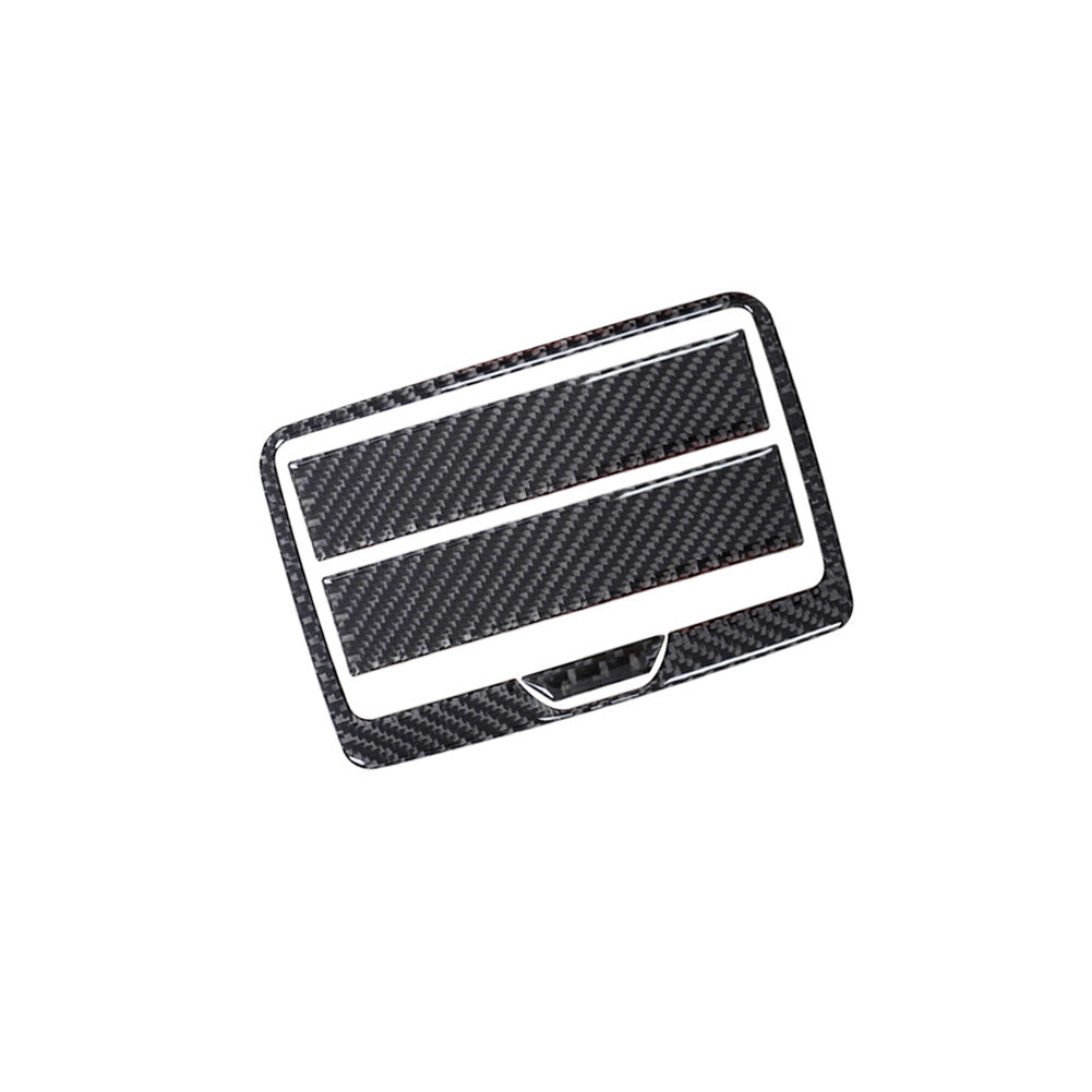 4X Carbon Fiber Rear Cup Holder Frame Cover Trim for BMW X3 F25 X4 F26 2011-2017