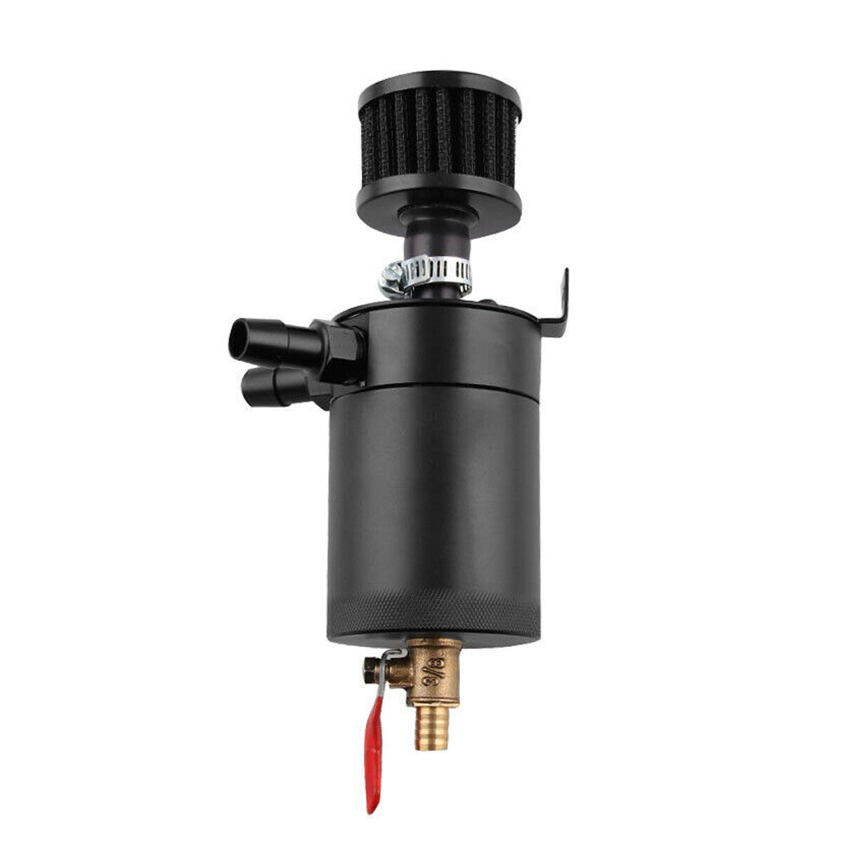 Universal oil tank compact puzzle 2-port aluminum reservoir oil Catch9275