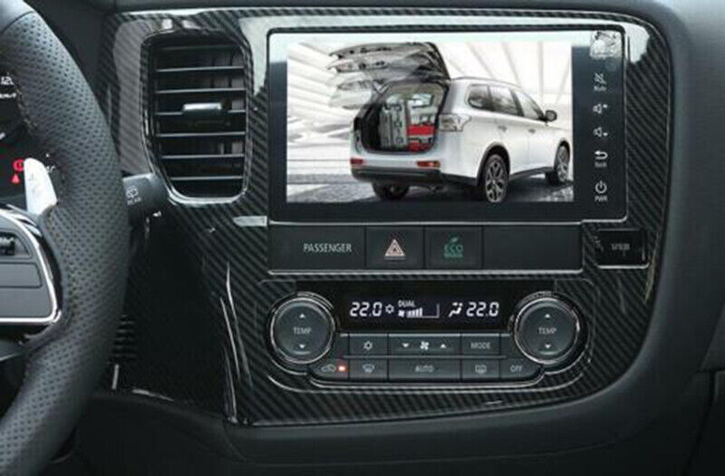 for Mitsubishi Outlander 2013-2021 Carbon Fiber Middle Console Navigation Cover