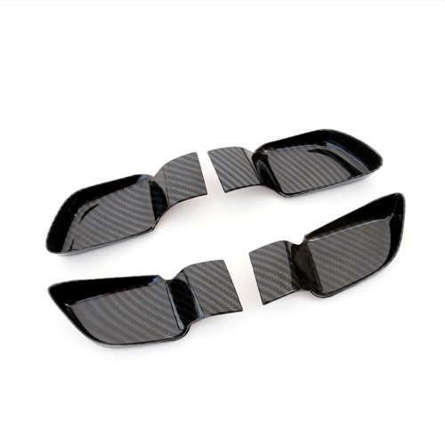 for Hyundai Sonata 2020-2022 Carbon Fiber Inner Door Handle Bowl Cover Trims ABS