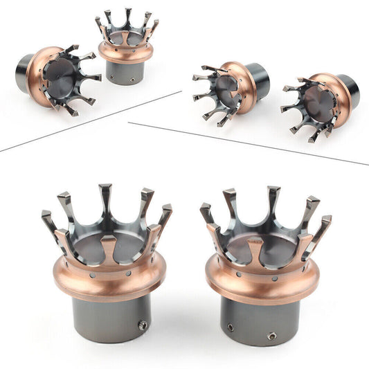 Front Axle Nut Cover Bolt Cap Bronze Fit for Harley XL 883 1200 Dyna Touring Glide