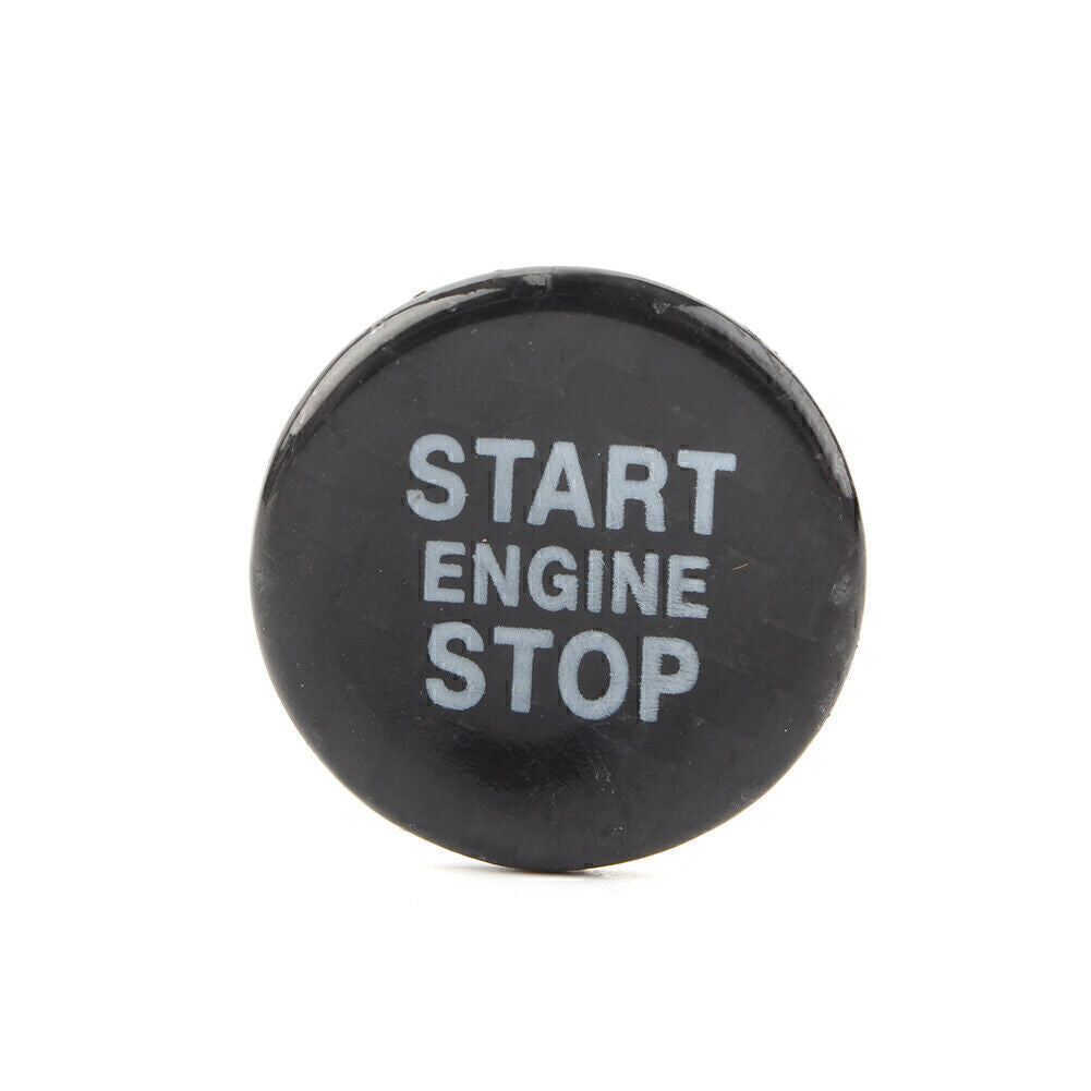 Black Carbon Engine Ignition Start Button Cover Fit for Alfa Romeo Giulia for Stelvio