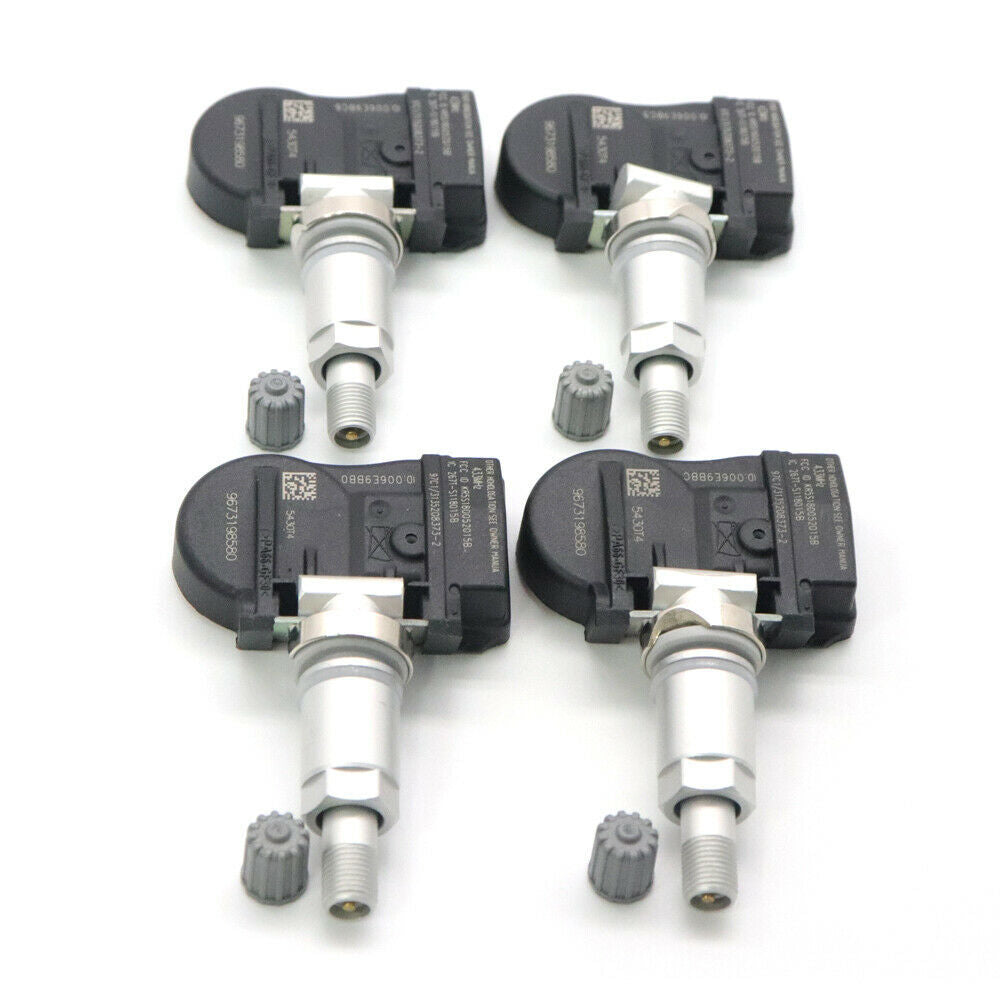 4Pcs TPMS 5430T4 9673198580 for Peugeot 207 307 for Citroen C4 Tire Pressure Sensor