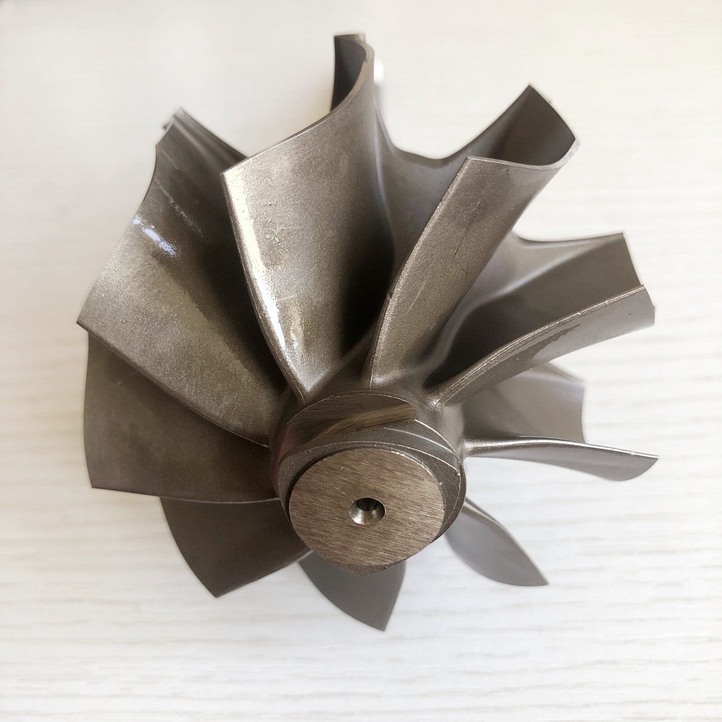 G42 Reverse 75.25/82 mm 9 Blade Ball Bearing Turbine Shaft/Turbine Wheel