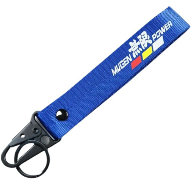 Mugen car keychain metal key ring badge lanyard blue for Subaru,for Infiniti,for Acura