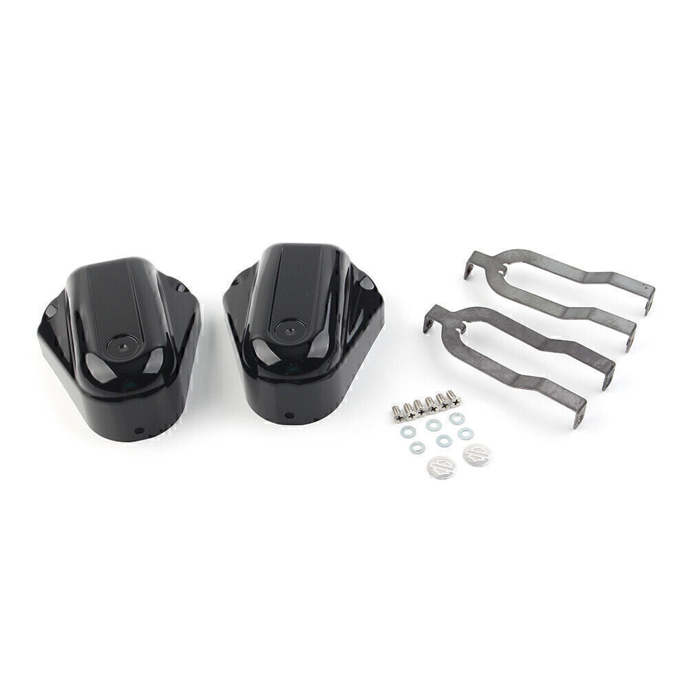 Motortcycle Rear Axle Cover Swingarm Caps Black Fit for Harley Softail 2008-2017 16