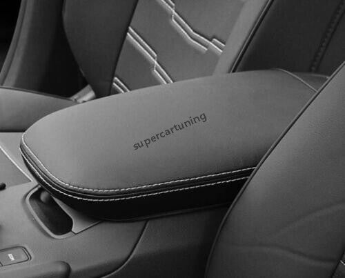 for Cadillac XT5 2017-22 Black Leather Central Console Armrest Box Cover Trim