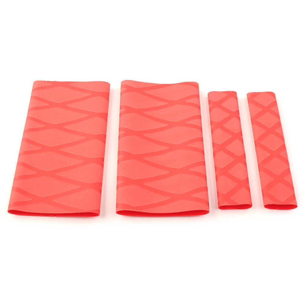 Anti-slip handlebar grips, heat shrink handlebar protectors, suitable for BMW R1200GS and R1250GS, red.