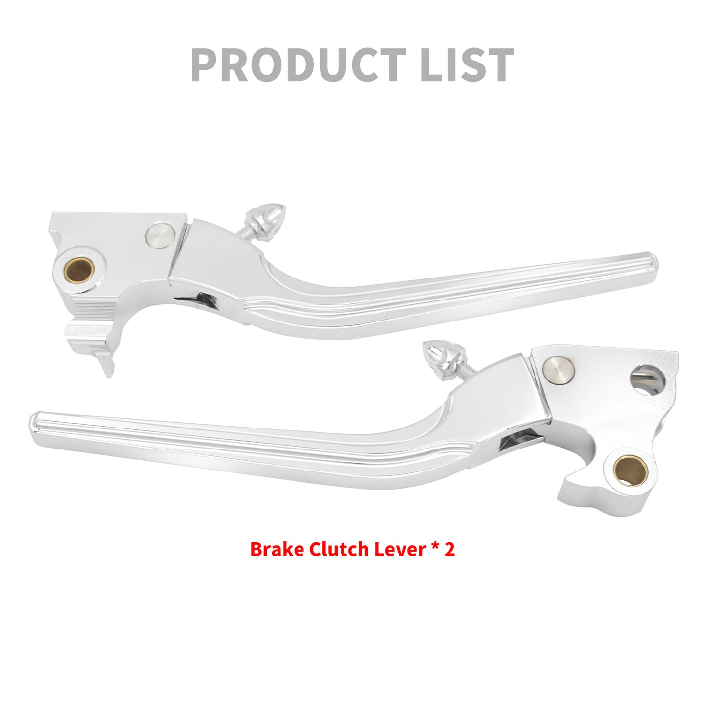 Chrome Brake Clutch Levers Fit for Harley Sportster Iron 883 1200 XL 48 72 14-24