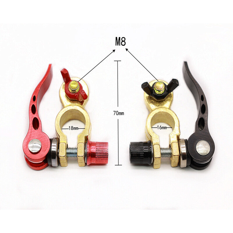 2-Pack Car SUV Battery Terminal Disconnect Positive and Negative Switch Link Accessories