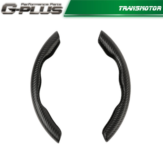 2-Piece Pack 15-inch/38cm Car Steering Wheel Covers, Anti-Slip Carbon Fiber Car Accessories