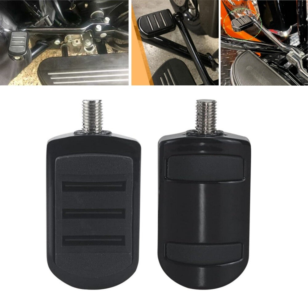 Motorcycle Black Brake Pedal Pad Cover for Harley 86-17 FL Softail Dyna FLD12-16