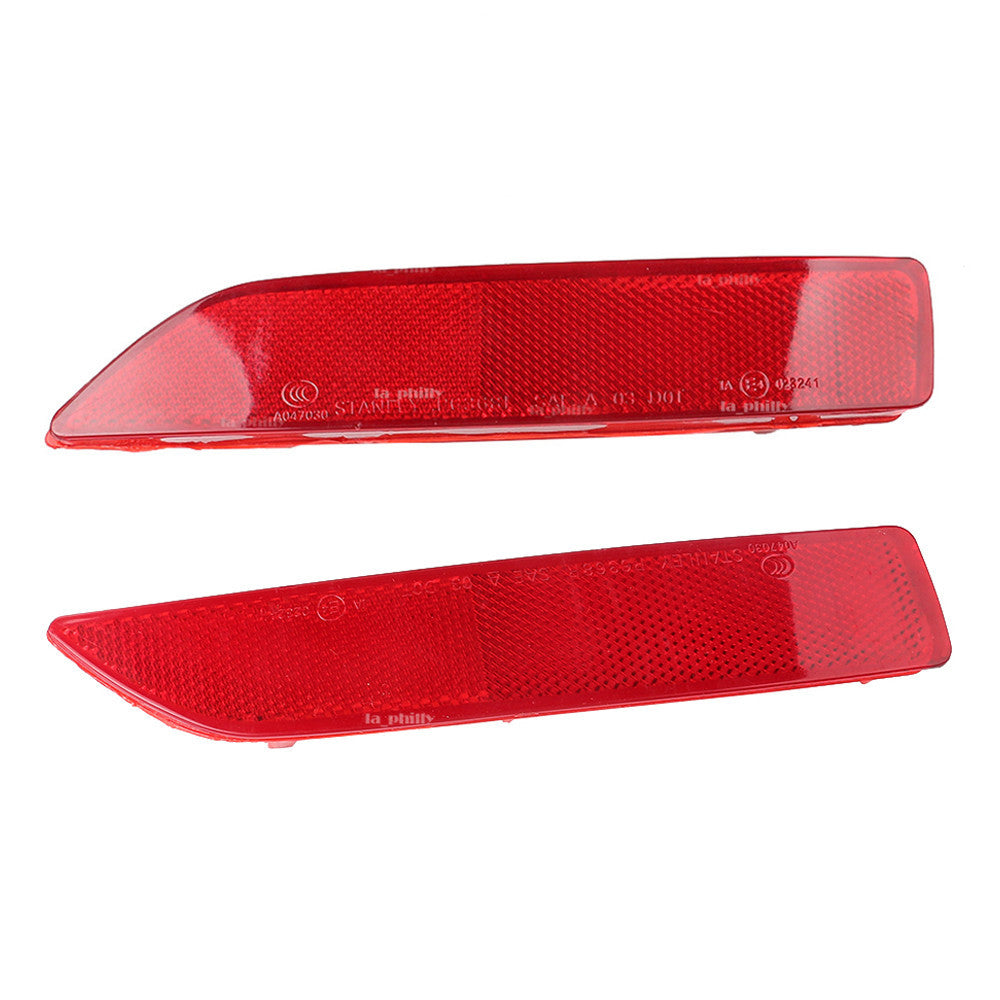 Pair Left Right Rear Bumper Reflector Lens Red for Honda CRV 07-09