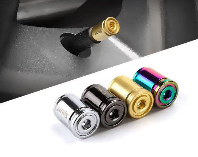 4pcs Universal Car Tire Valve Caps Tyre Valve Stem Cover Air Dust Wheel Rim Caps