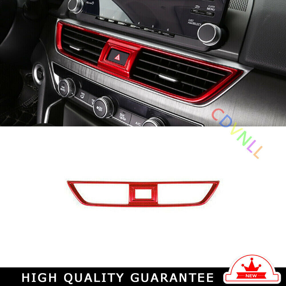 Middle Air Outlet Vent Cover Trim 1 for Honda Accord 10th 2018-2022 Bright Red
