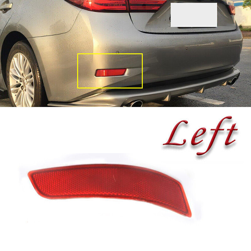 Left rear reflector bumper light for Lexus ES200, ES300h, ES250, ES350 (2013-2017)