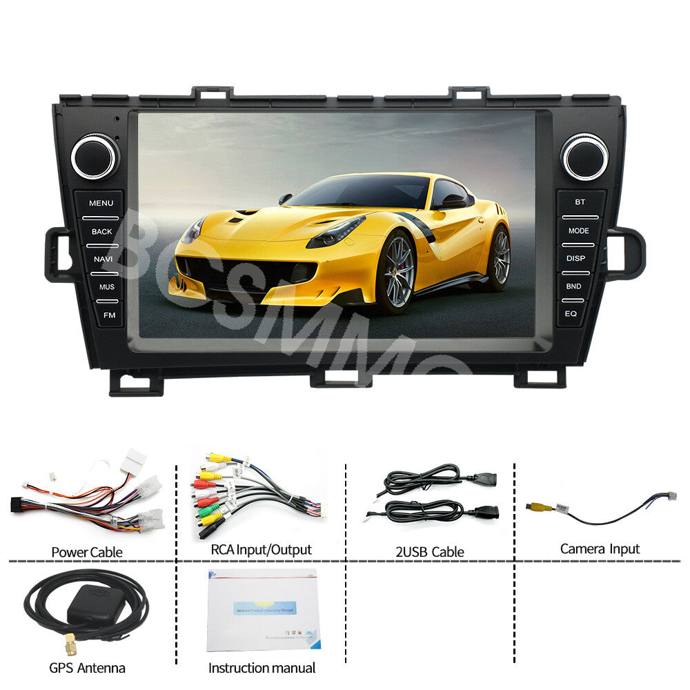 Fit for Toyota Prius 2010-2015 LHD Car Stereo Radio Android 13 GPS WIFI BT 2+32G
