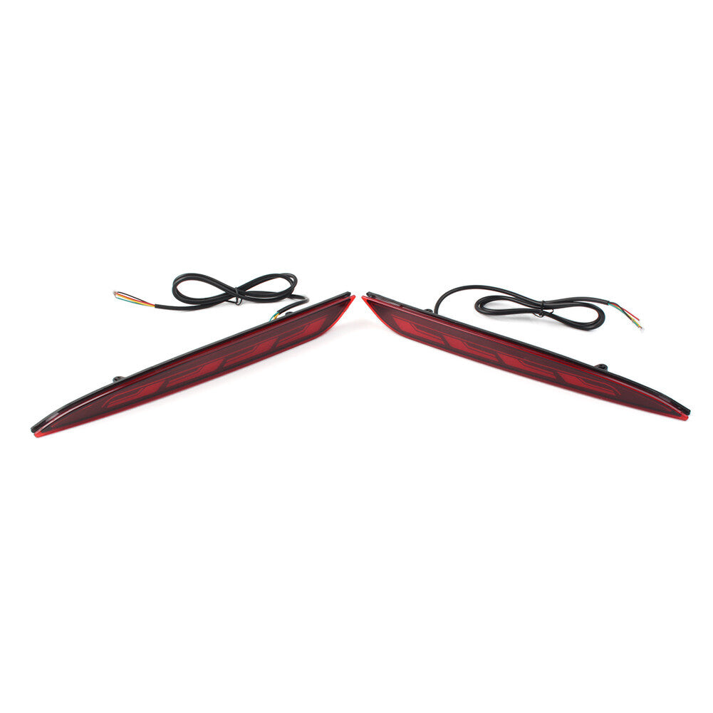 Rear Fog Lamp Dynamic Turn Signal Reflector LED Bumper Light for Tesla for Model S