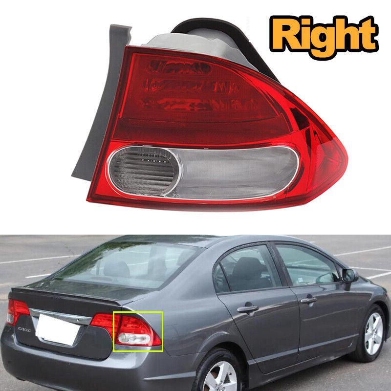 For 2009-11 for Honda for Civic Right Rear Bumper Brake light Outer Tail Light Passenger