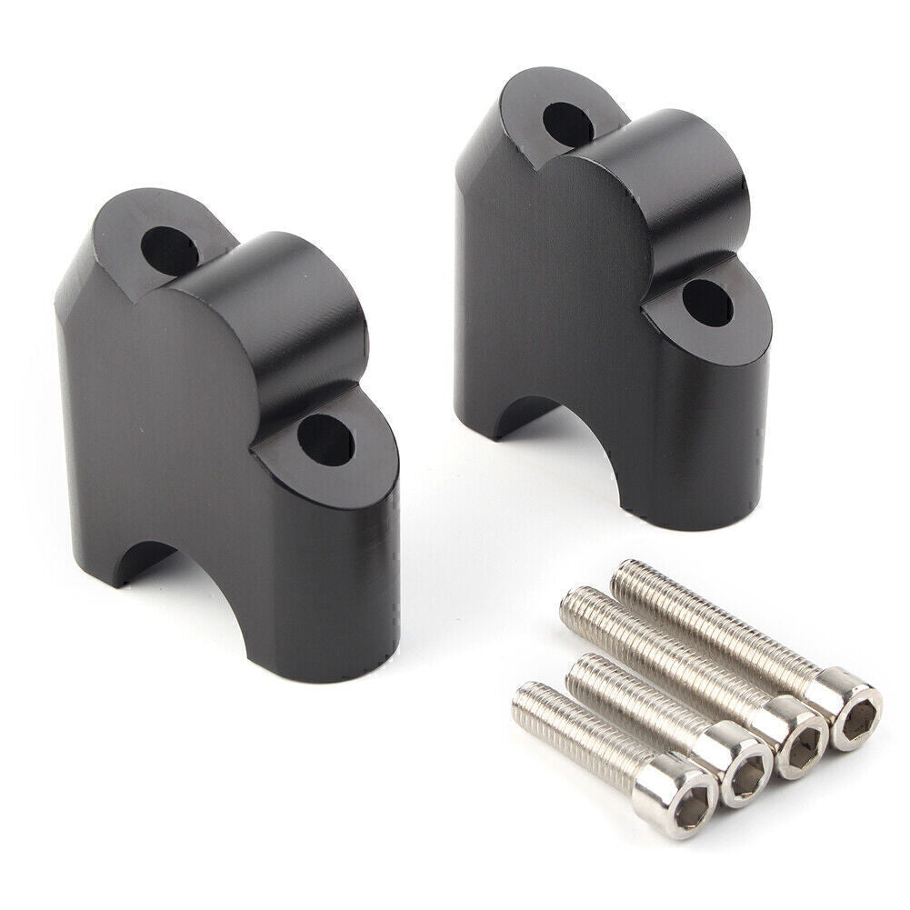 for BMW F800R 2015-2017 HandleBar Bar Risers Mount Clamp Adapter Black