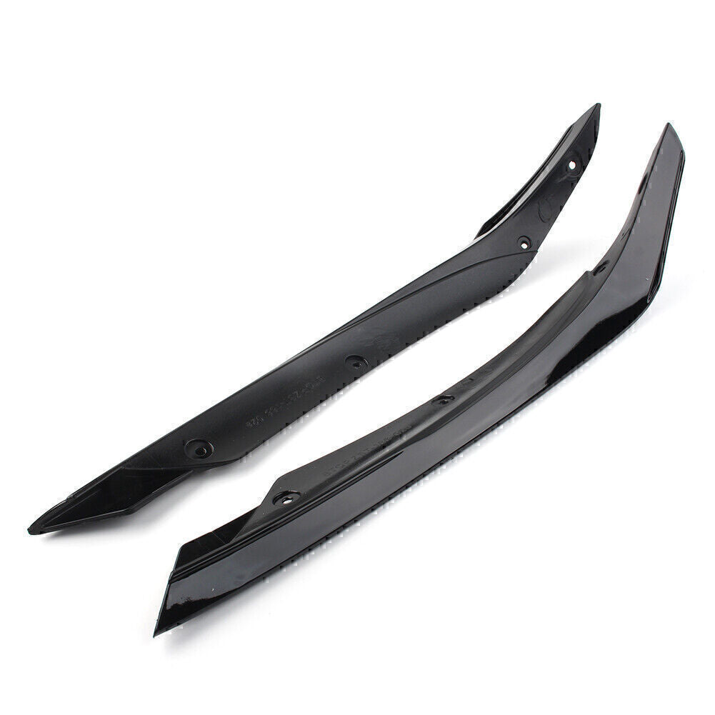 Front Lip Spoiler Fins Splitters Trim for Mercedes-Benz A-Class W176 2016-2018