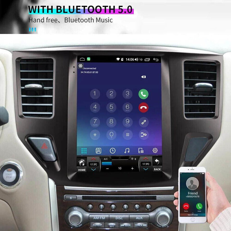 Android 11 Radio for Tesla Vertical Screen Car GPS for Nissan Pathfinder 2012-2023