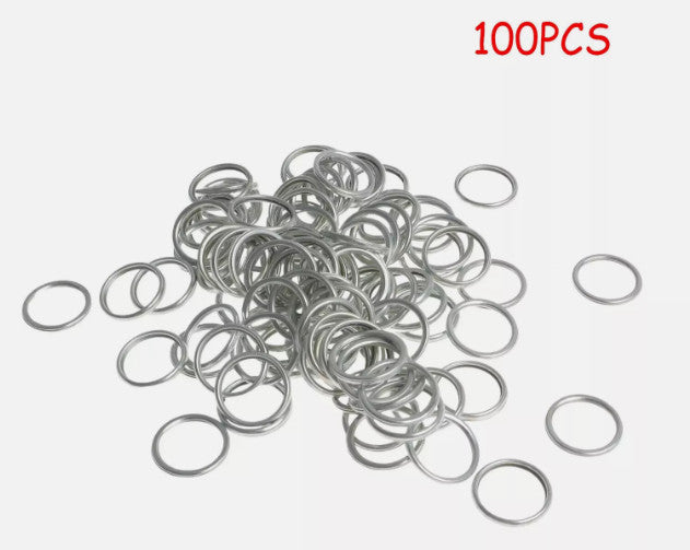 100x silver drain plug sealing ring suitable for 2011-2021 for Subaru 803916010