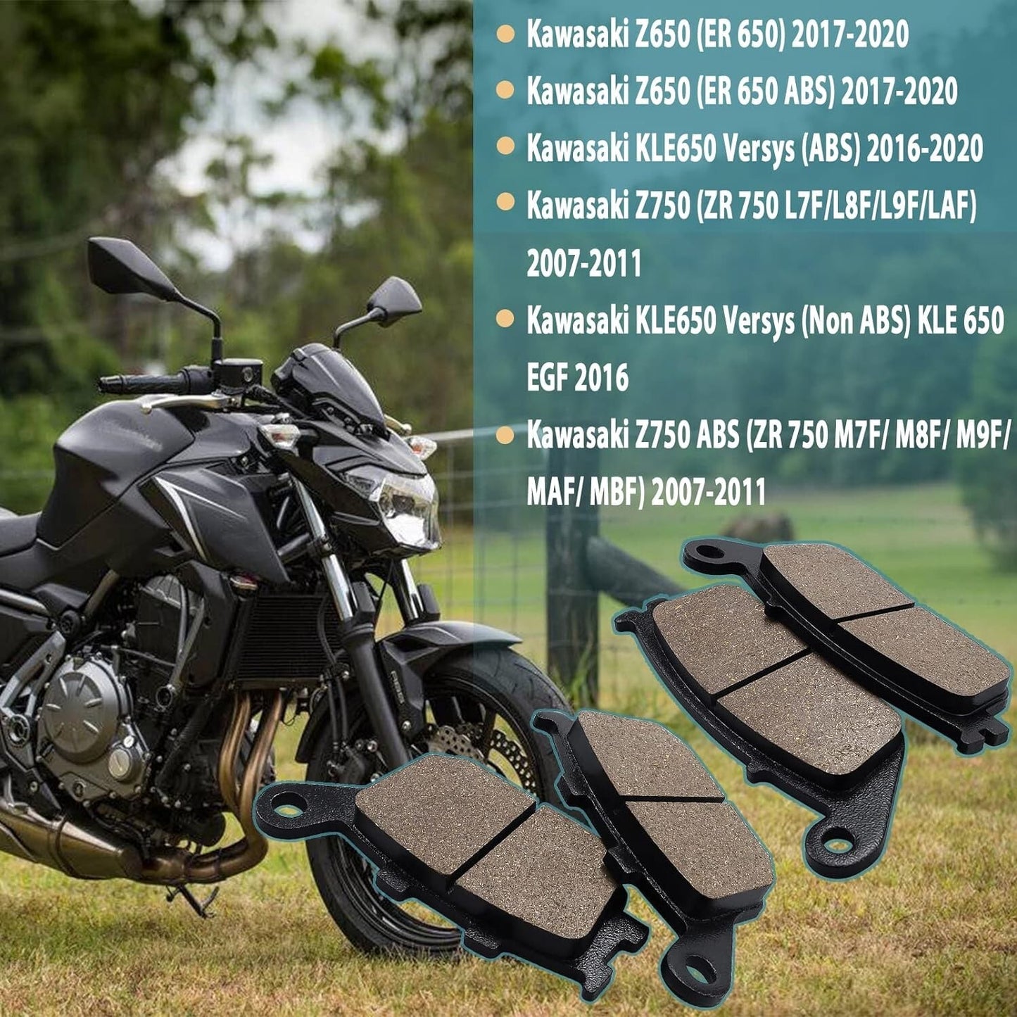 Brake Pads for Honda 600 CB600F Hornet 1998-2006 CB600 Hornet S 2000-2004 CB750