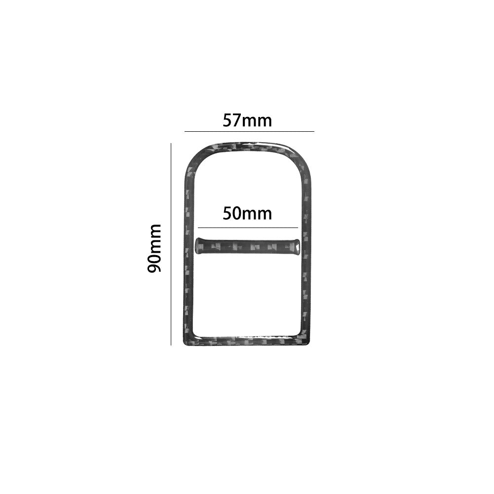 Carbon Fiber EPB Console Frame Trim for Volkswagen for Tiguan 2013-2017