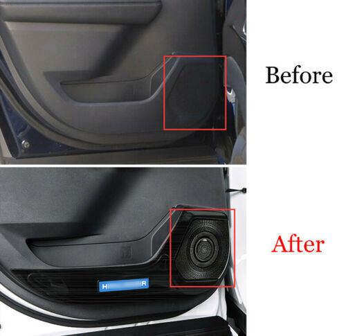 For 2020-21 for Toyota Highlander Black Titanium Inner Door Speaker Frame Cover Trim