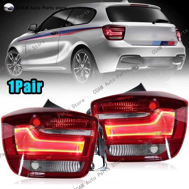 A pair of LED taillights for BMW F20 F21 2011 - 2015 brake warning light assembly.