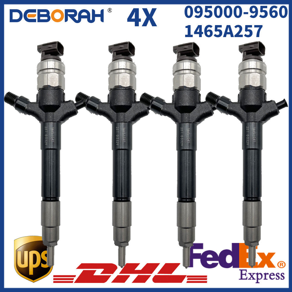 4pc Common Rail Injector 1465A257 095000-9560 Fit for Mitsubishi 4D56DI-DC
