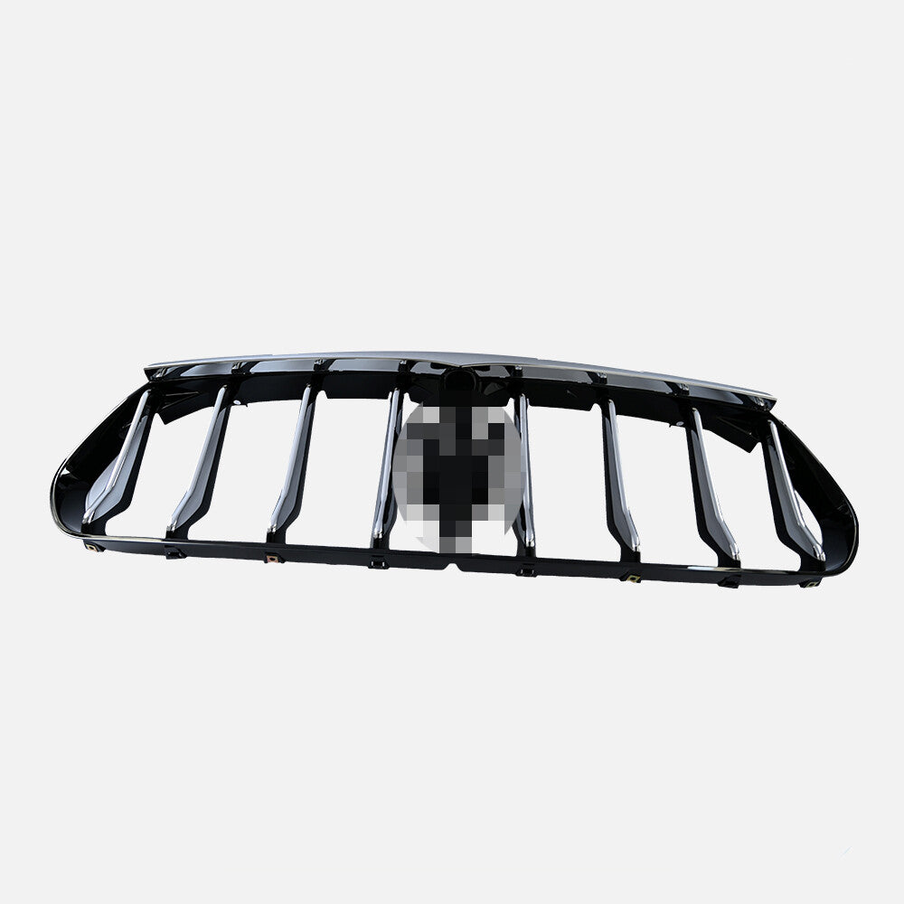 Front Bumper Grille Upper Radiator Chrome Black Fits 2017-2024 for Maserati for Levante
