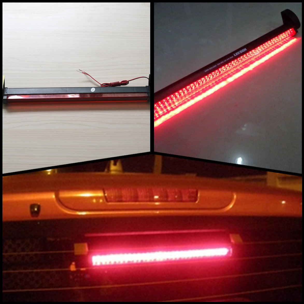 Universal Car Suv DC 12V Red 40 LED Third Brake Tail Light High Mount Stop Lamp