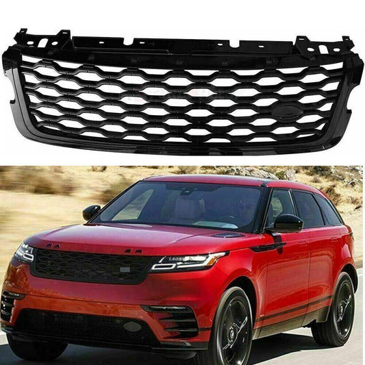 For LR for Range Rover Velar 2018-21 Black Front Upper Grille Mesh Vent Grill Cover