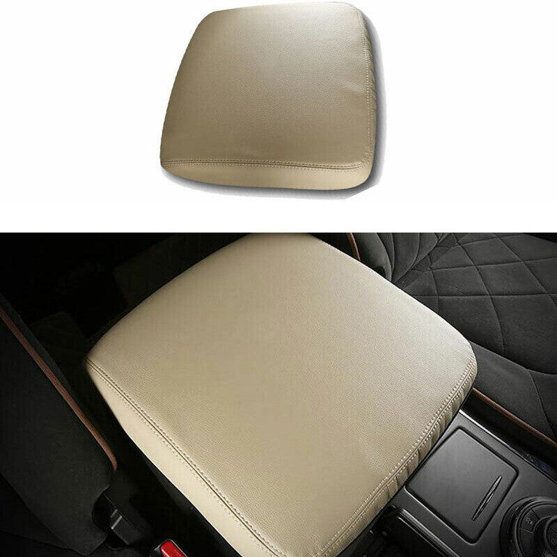 for Nissan Armada Y62 2017-2020 Beige Leather Middle Console Armrest Box Cover
