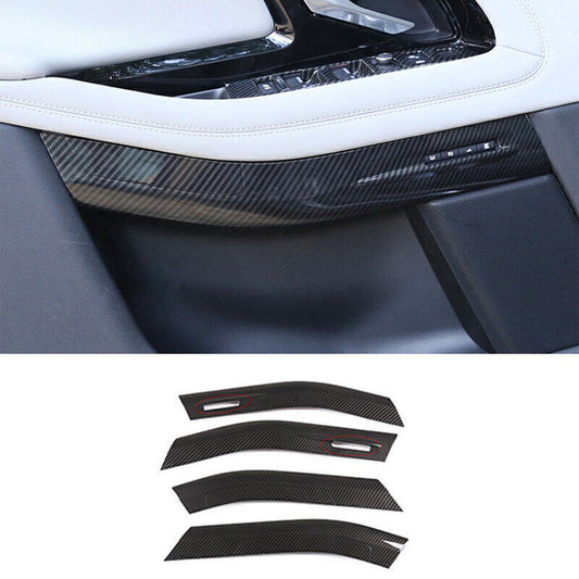 4P Carbon Fiber Inner Door Decorative Panel Trim for Range Rover Evoque 2020-25