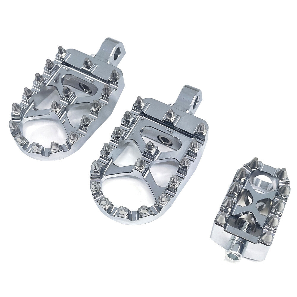 2x Foot Pegs Rests Pedals Bobber 1x Shifter Peg for Harley Sportster XL883 1200