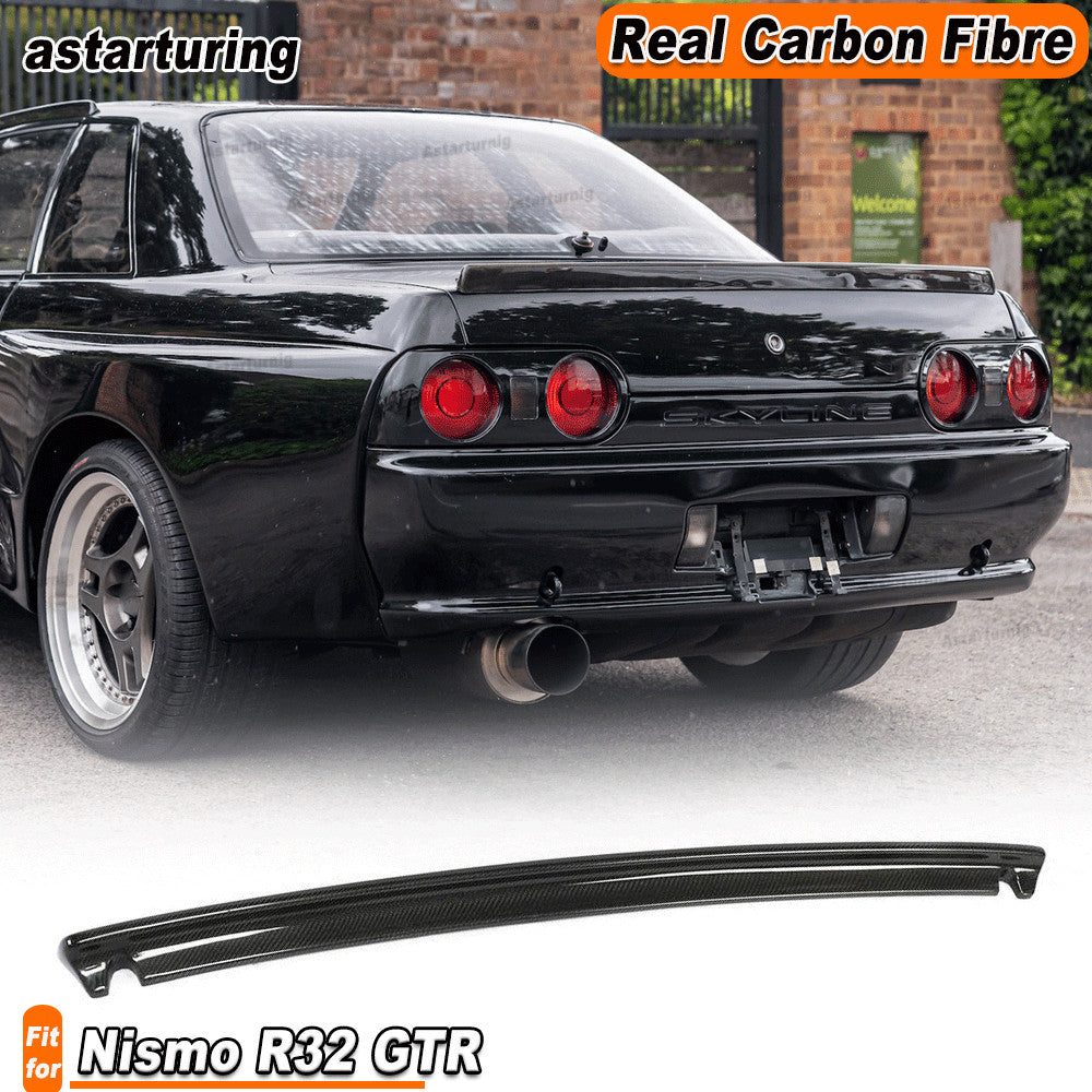 REAL Carbon Rear Trunk Spoiler Wings Fit for Nissan Skyline R32 GTR 89-94