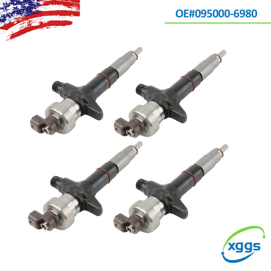 4-piece fuel injector kit for Isuzu D-Max for Holden Rodeo 4JJ1 3.0L new 095000-6980