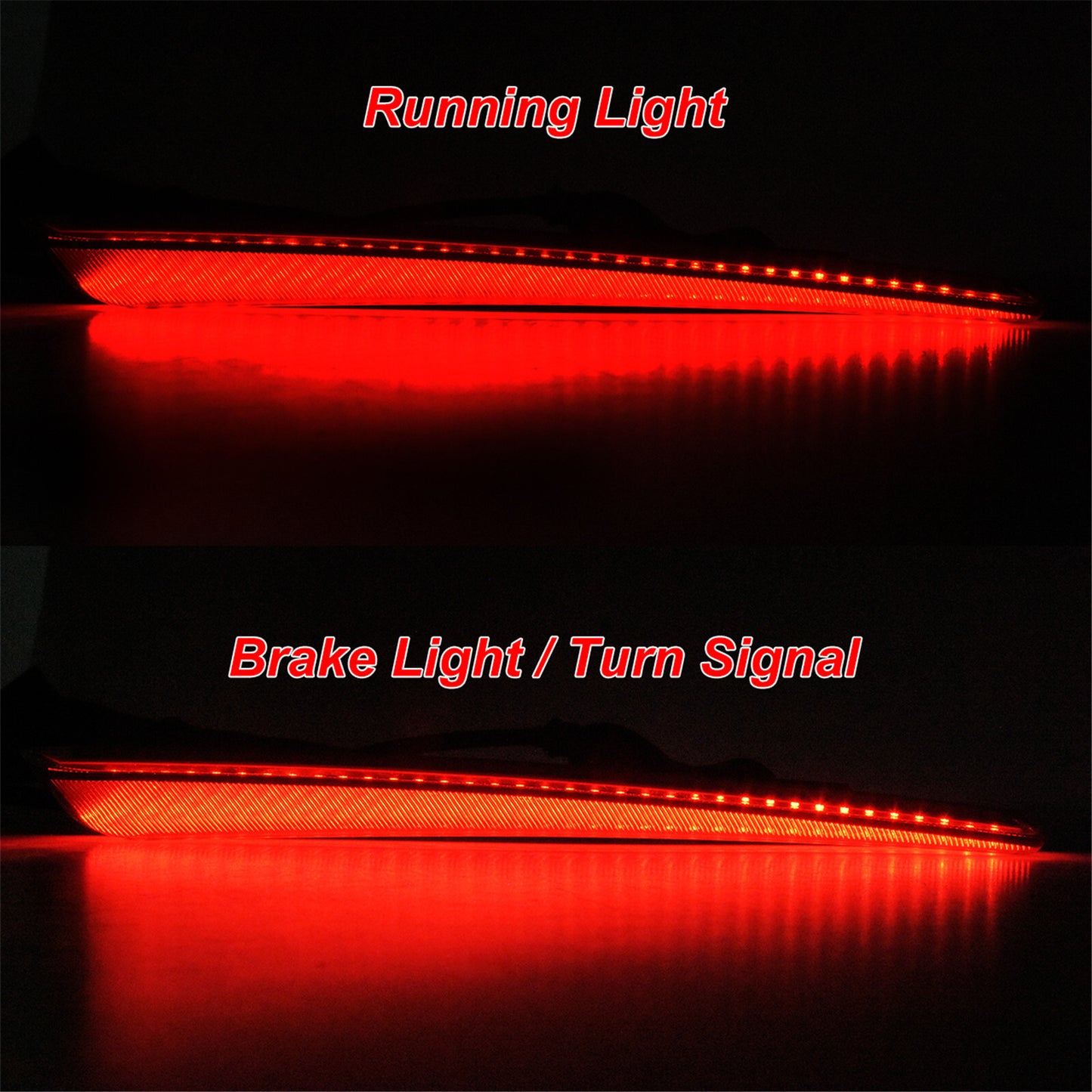 Smoke Rear Saddlebag Extended Bag Light LED Run Brake Turn Signal Fit for Harley