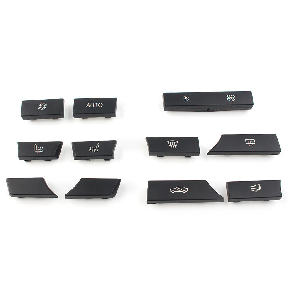 Kit 11: Button Key Cap Repair Kit for Air Conditioning Heater Switches, Suitable for BMW F07, F10, F11, F01 (new)