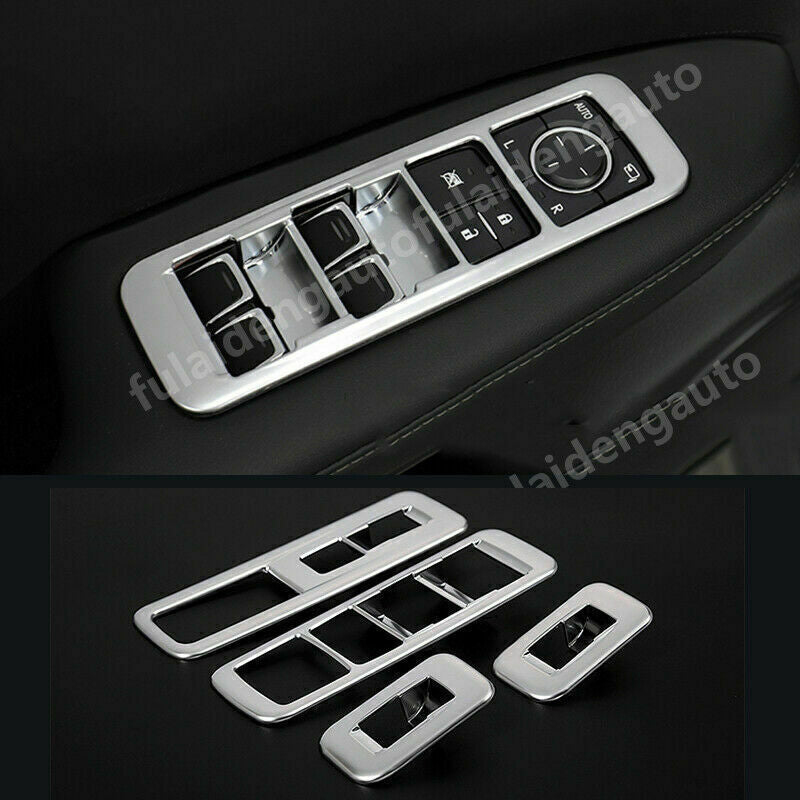 for Lexus RX350 RX450H 2016-2022 Silver Interior Window Switch Panel Cover Trim