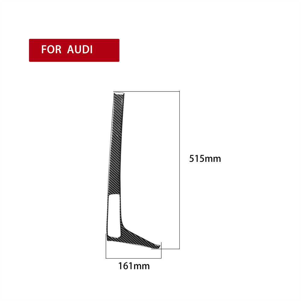 for Audi A4 A4L B9 2017-2019 RHD Control Gear Shift Side Panel Trim Carbon Fiber