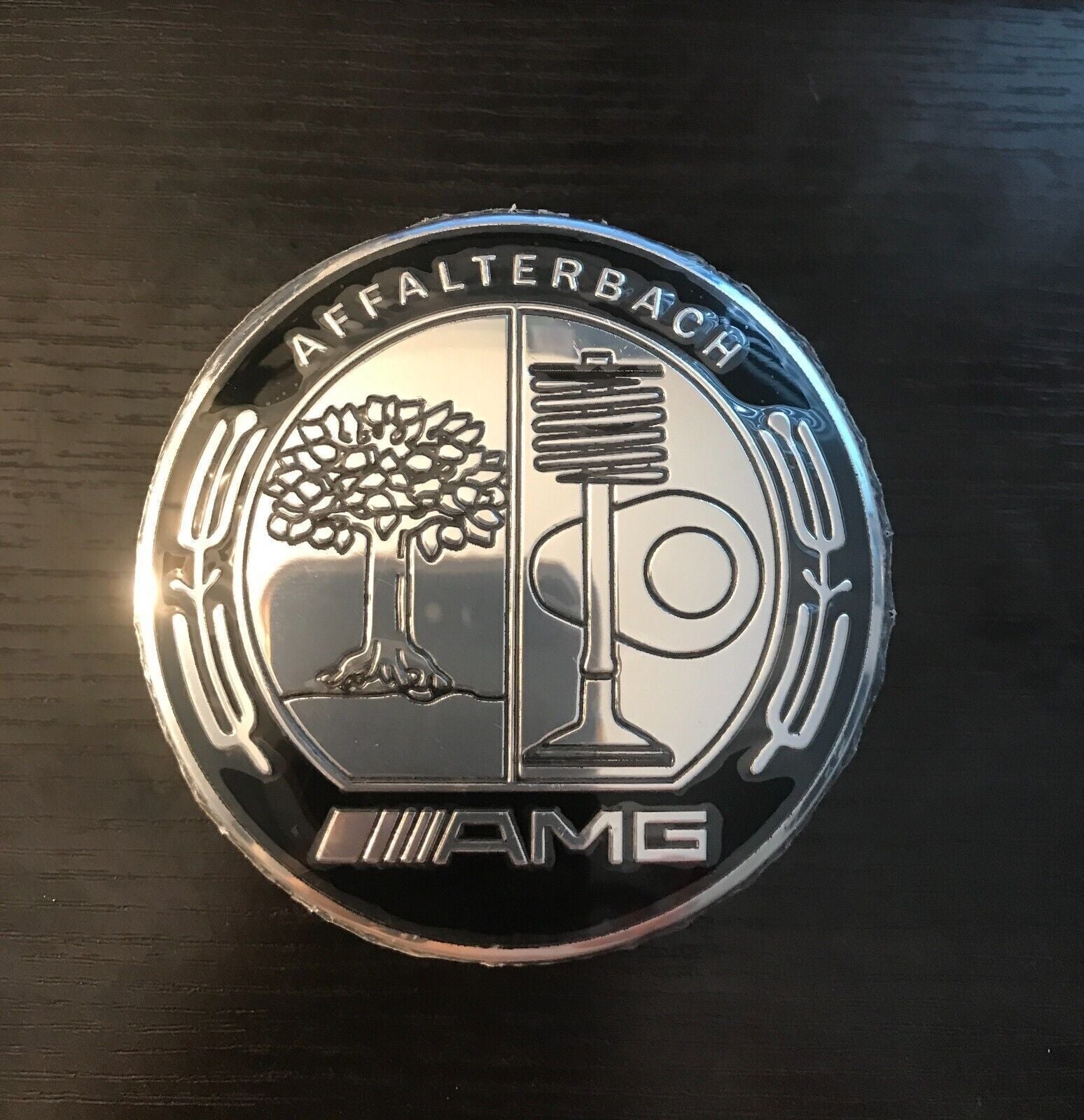 4pcs Wheel Center Caps Amg Affalterbach 75mm Wreath Rim OEO HQUALI