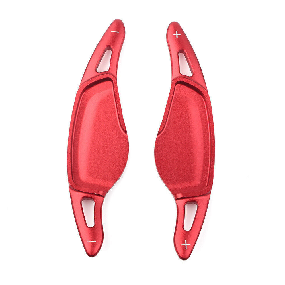 2X Alu Steering Wheel Paddle Shifter Extension for BMW 5 7 Series X3 X4 X5 Red
